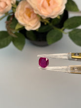 Load and play video in Gallery viewer, Natural Ruby No Heat Mozambique 3.53 cts Oval by SR-Takat
