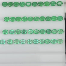 Load and play video in Gallery viewer, Natural Zambian Emerald Ovals by Takat Gem SR
