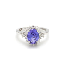Load and play video in Gallery viewer, 14K Gold Ring with Tanzanite and Diamonds
