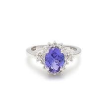 Load image into Gallery viewer, 14K Gold Ring with Tanzanite and Diamonds
